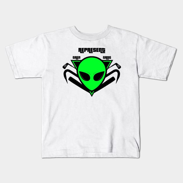 gta v green gang Kids T-Shirt by Mrmera